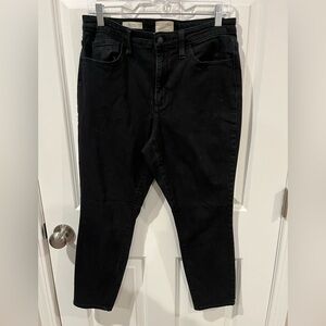 Universal Thread High Rise Skinny Black Jeans Size 12